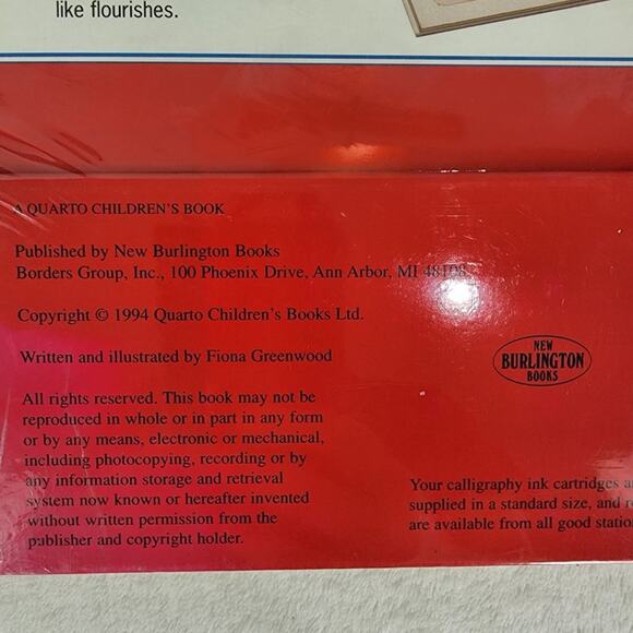 VTG 1994 Art Works Calligraphy Art Instruction Book Kit with Easel, Pen. Sealed - Picture 4 of 5